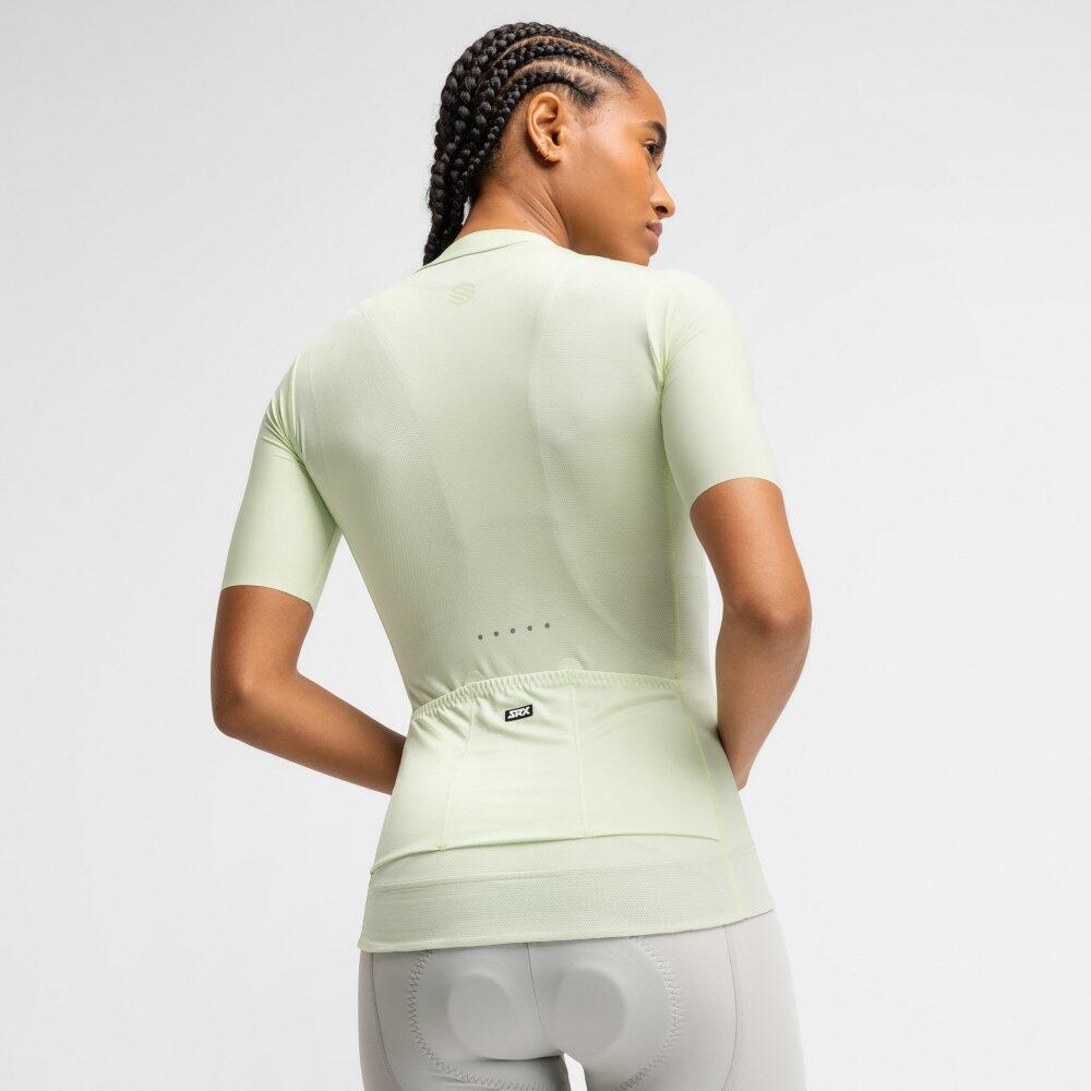 Maillot vélo ultraléger femme Cyclisme SRX Éland Vert 6/8