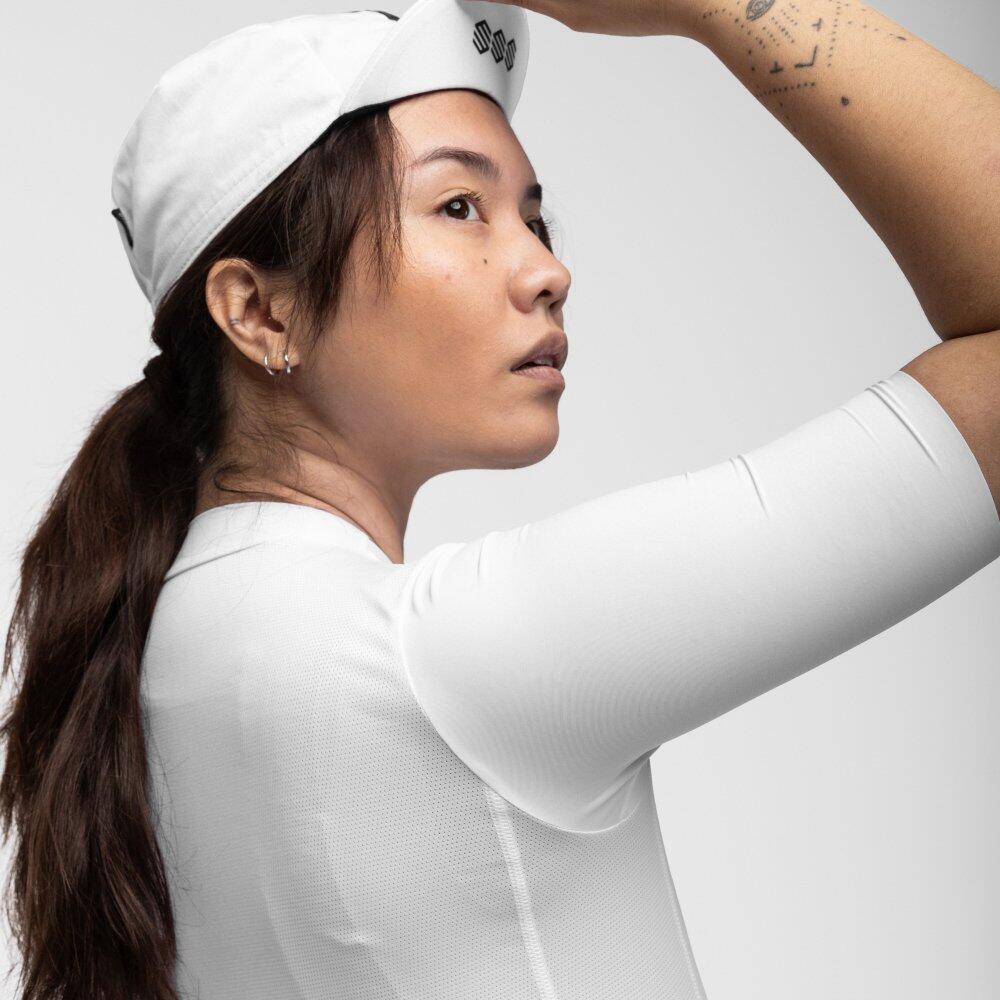 Maillot vélo ultraléger femme Cyclisme SRX Airy Blanc 5/8