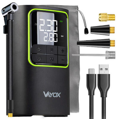 Pompka rowerowa akumulatorowa Vayox VA0409 4000mAh 10,3BAR sprężarka kompresor