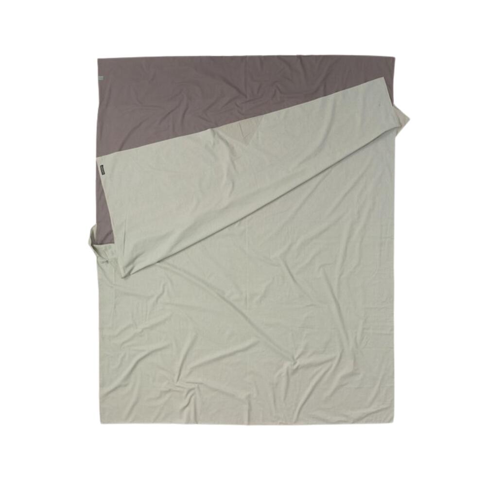 Travelsheet Double Katoen Grijs/Blauw