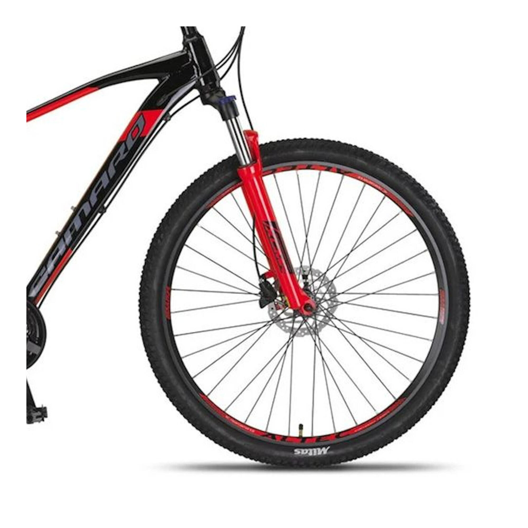 BICICLETA MTB UMIT 29" CAMARO ALM. T18 Negro-Rojo 3/3