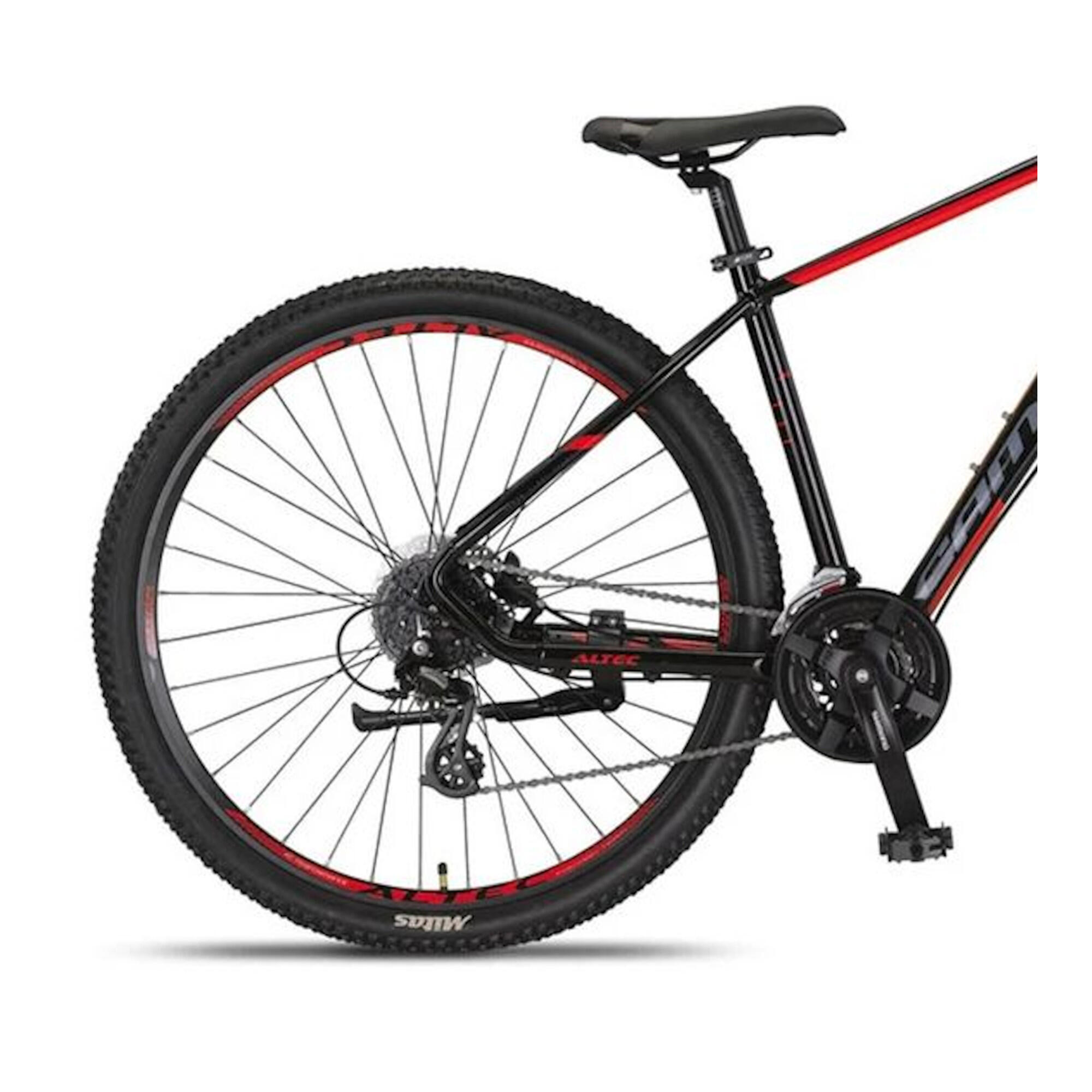 BICICLETA MTB UMIT 29" CAMARO ALM. T18 Negro-Rojo 2/3