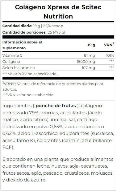 Colágeno - Colágeno Xpress (475g) - Ponche De Frutas 4/5