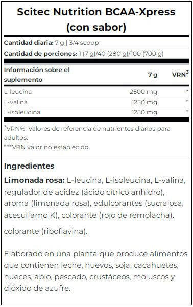 Bcaa - Bcaa Xpress (280g) - Limonada 4/5