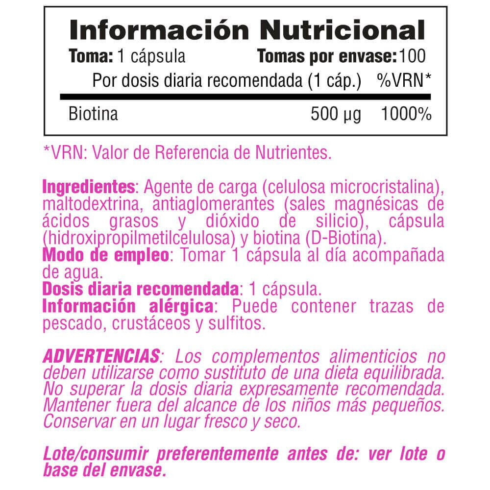 Biotine - 100 Capsules [Smart Supplements] de Smart Supplements 5/5