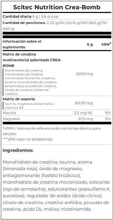 Crea-Bomb 660 Gr Frutas 3/4