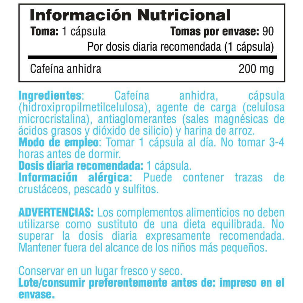 Caféine 200 mg - 100 capsules de Smart Supplements 2/3