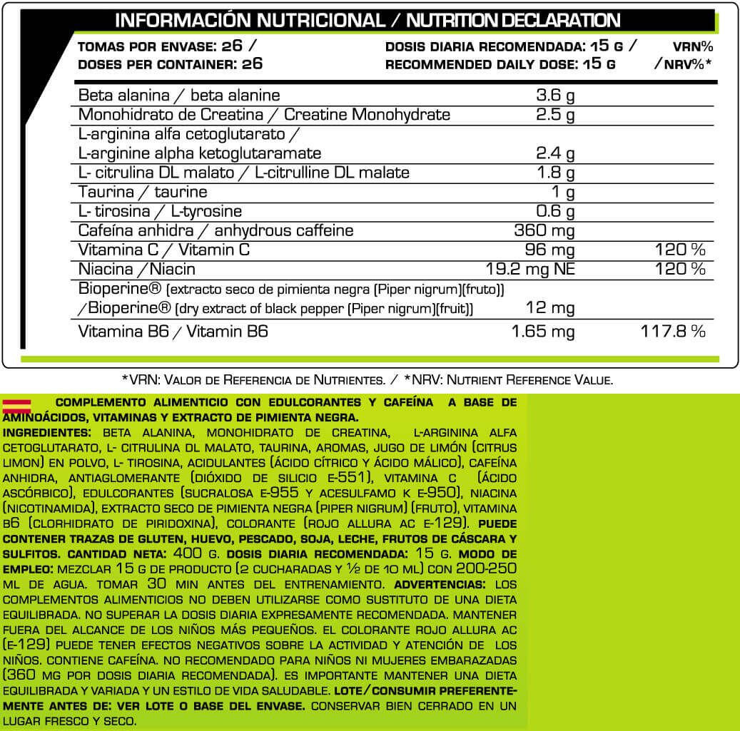 Addict PRE - Punch alla frutta da 400 g Iron Addict Labs 2/3