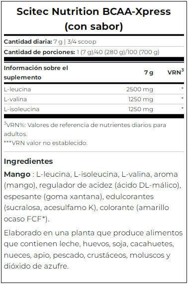 Bcaa - Bcaa Xpress (280g) - Mango 5/5