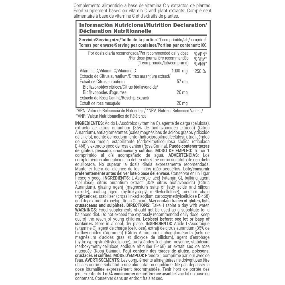 Vitamin c 1000mg - 180 tablets de MASmusculo 4/5