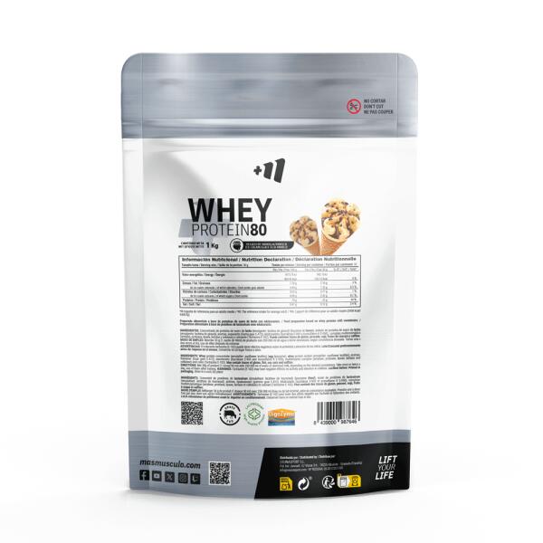 Whey Protein80 - 1 kg Vanille-ijs MASmusculo 2/6