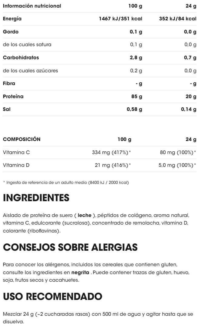 Clear Whey + Collagen 4/5