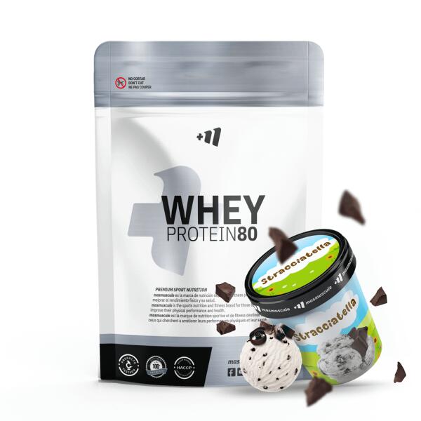 Białko Serwatkowe 80 - 1Kg Stracciatella MASMUSCULO