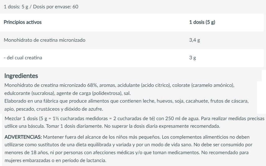 Créatine - 100% Creatine Monohydrate - Thé Glacé à la Pêche 300g 5/6
