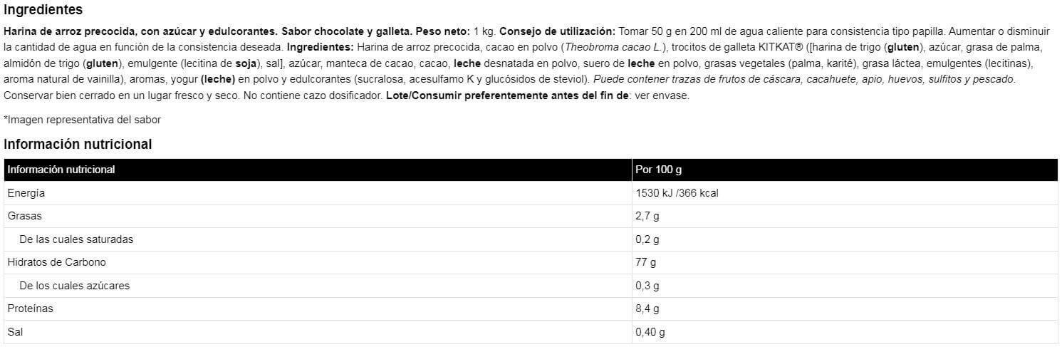 Rice cream - 1 kg Kitkat Snack Choco da IO.Genix 2/3