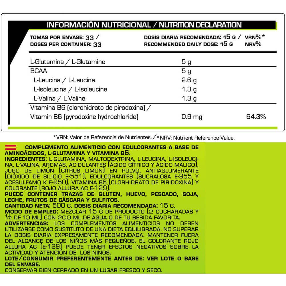 BCAA + Glutamine - 500g Rose Limonade de Iron Addict Labs 2/3