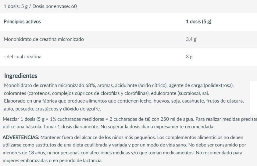 Créatine - 100% Creatine Monohydrate - Agrumes 300g 5/6
