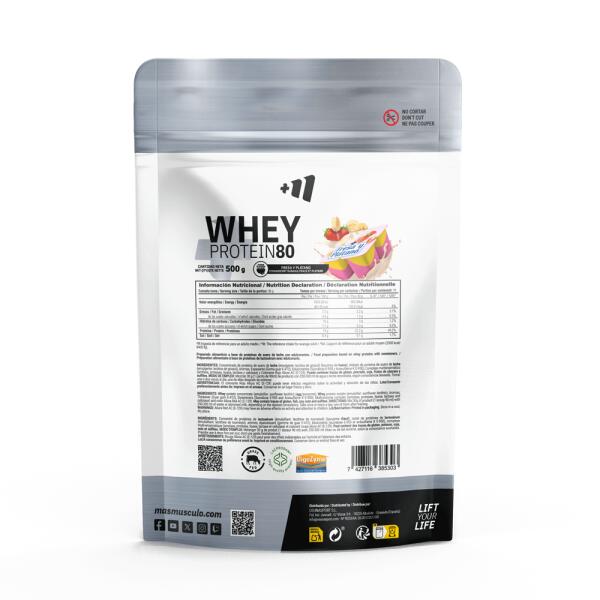 Whey Protein80 - 500 g di MASmusculo  alla fragola e banana 2/6