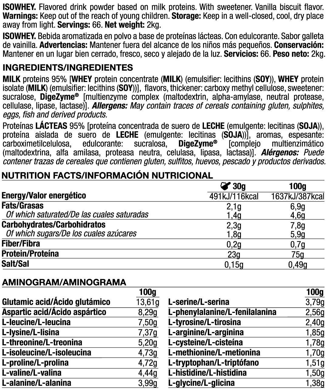 IsoWhey - 2 kg Vaniglia con biscotti Quamtrax 2/3