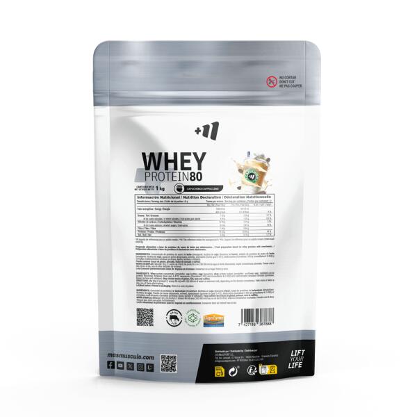 Whey Protein80 - 1Kg Cappuccino MASmusculo 2/6