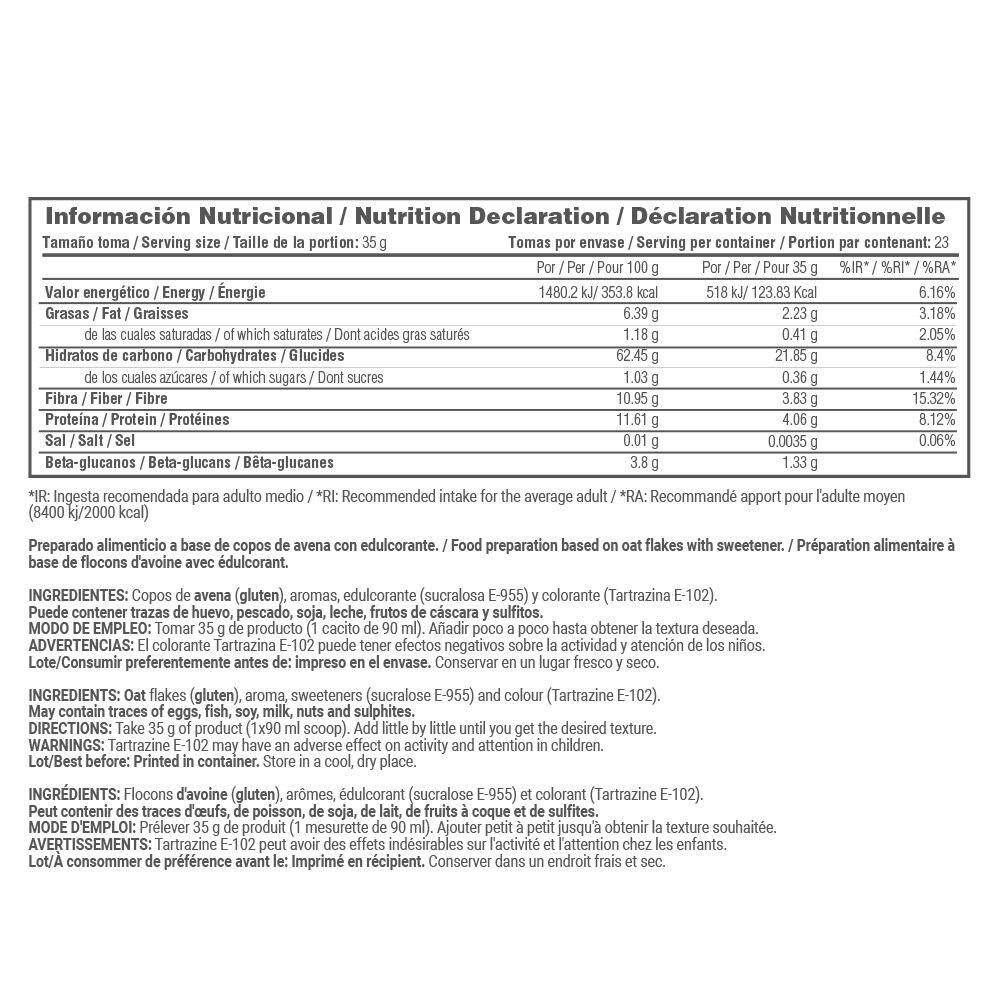 Flos d'avoine aromatisés - 800g Crème de MASmusculo 3/4