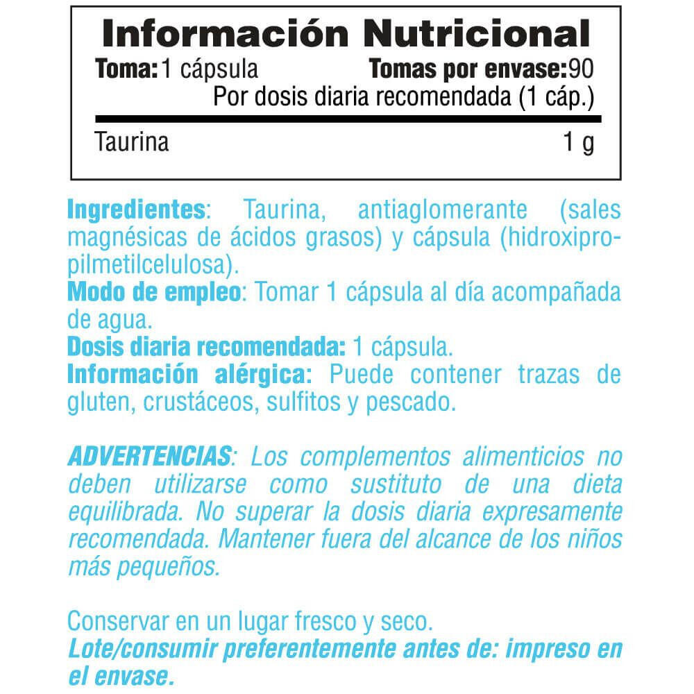 Taurine 1000mg - 90 capsules de Smart Supplements 4/5