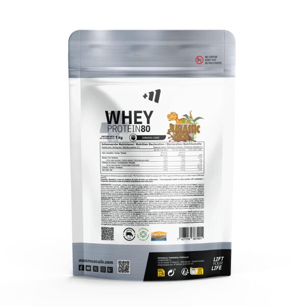 Whey Protein80 - 1 kg Jurassic Choc MASmusculo 2/6