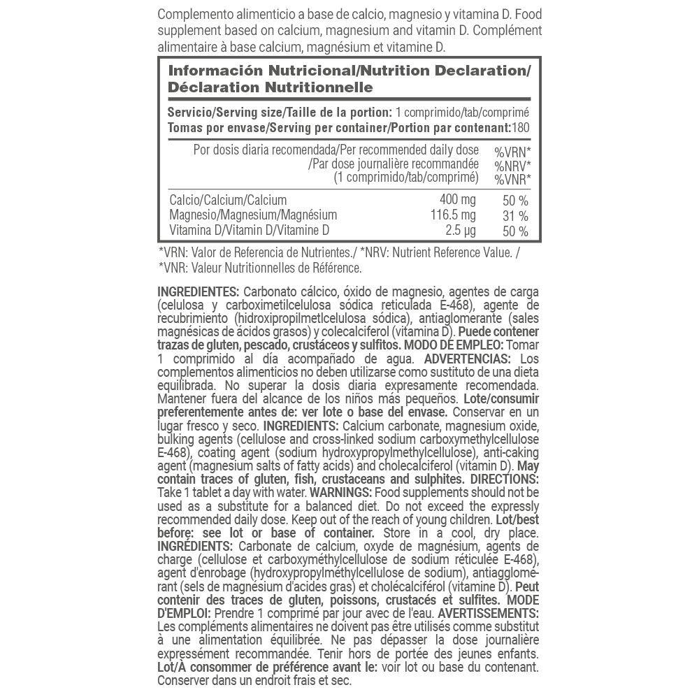 Calcio Magnesio e Vitamina D3 - 180 compresse MASmusculo 5/5