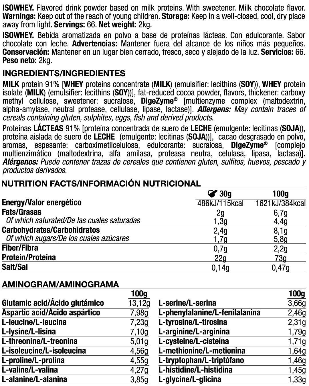 IsoWhey - Cioccolato al latte Quamtrax da 2 kg 5/6