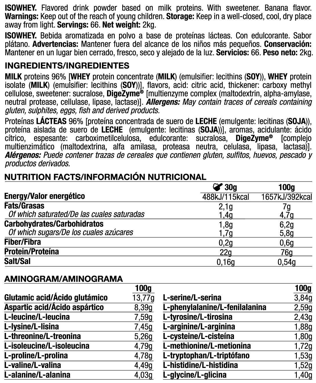 IsoWhey - 2Kg Platano Quamtrax 2/3