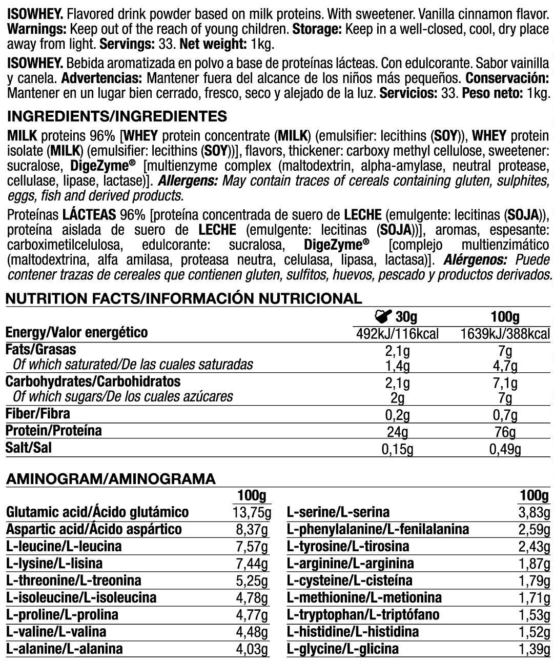 IsoWhey - 1Kg Vaniglia Cannella Quamtrax 5/6