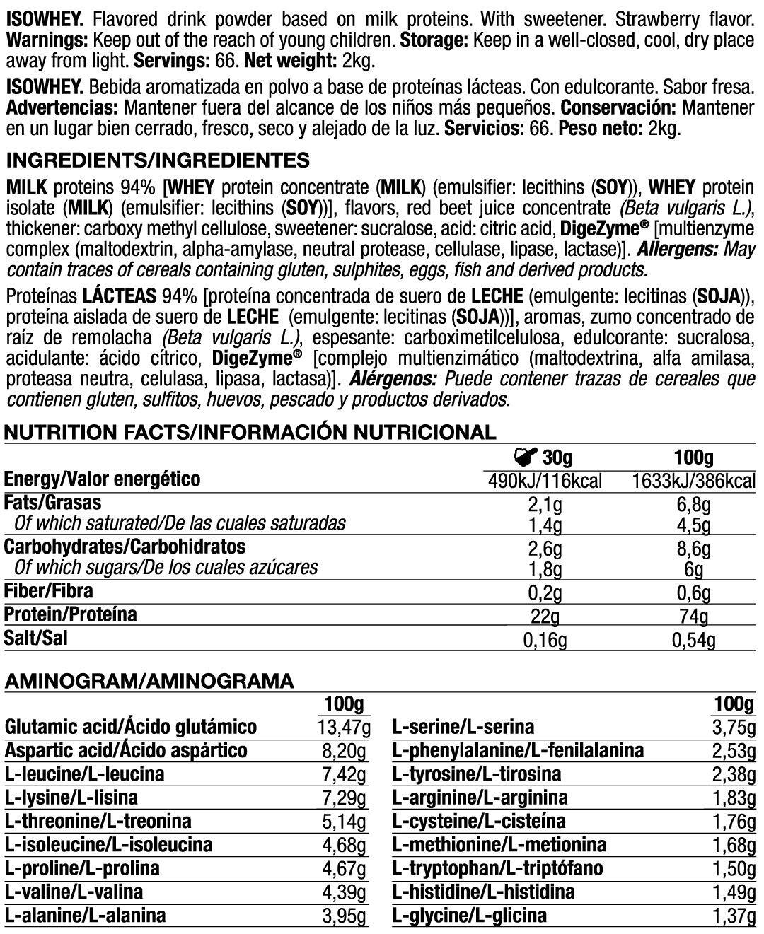 IsoWhey - 2Kg Quamtrax Fragola 5/6