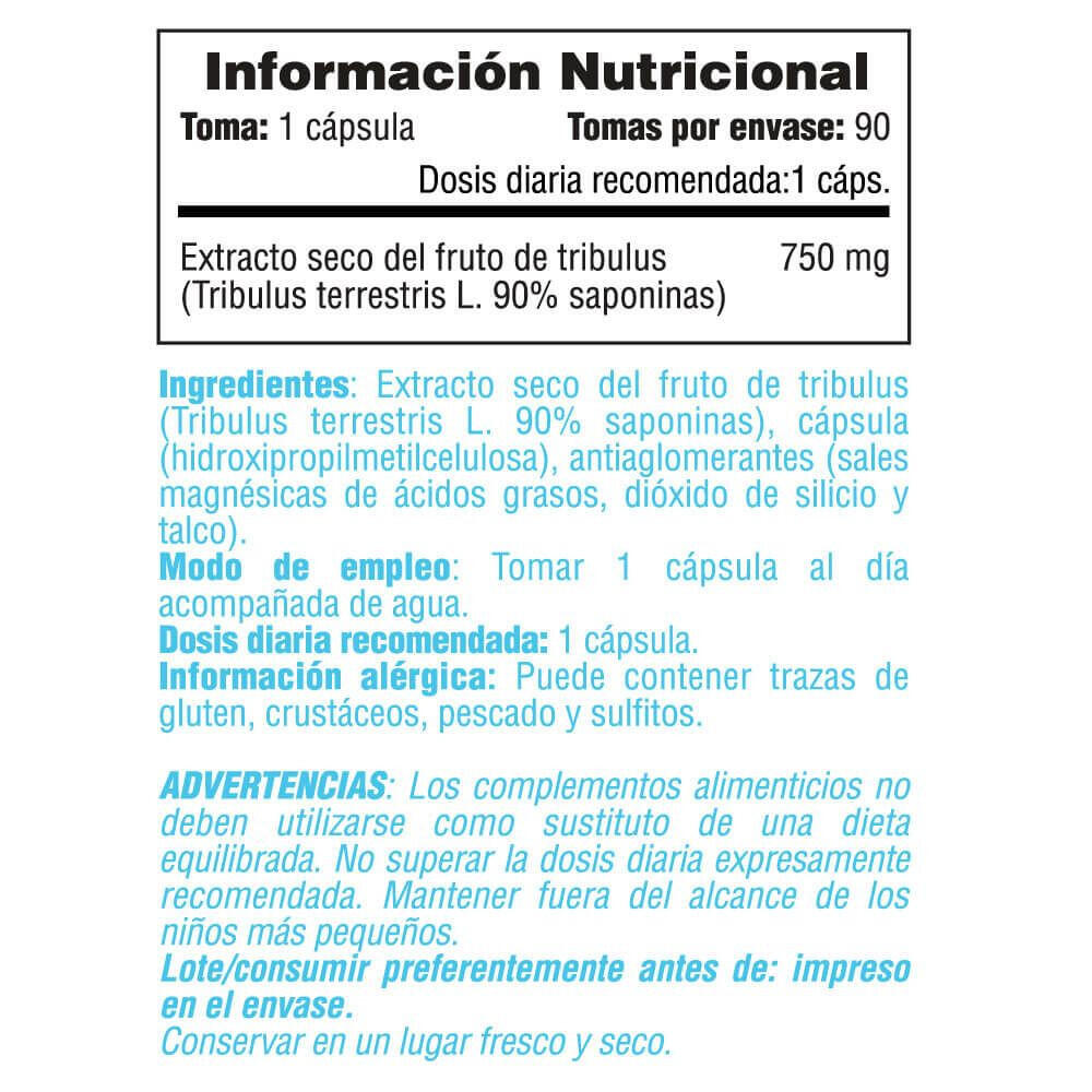 Tribulus 90 750mg - 90 capsules Smart Supplements 2/3