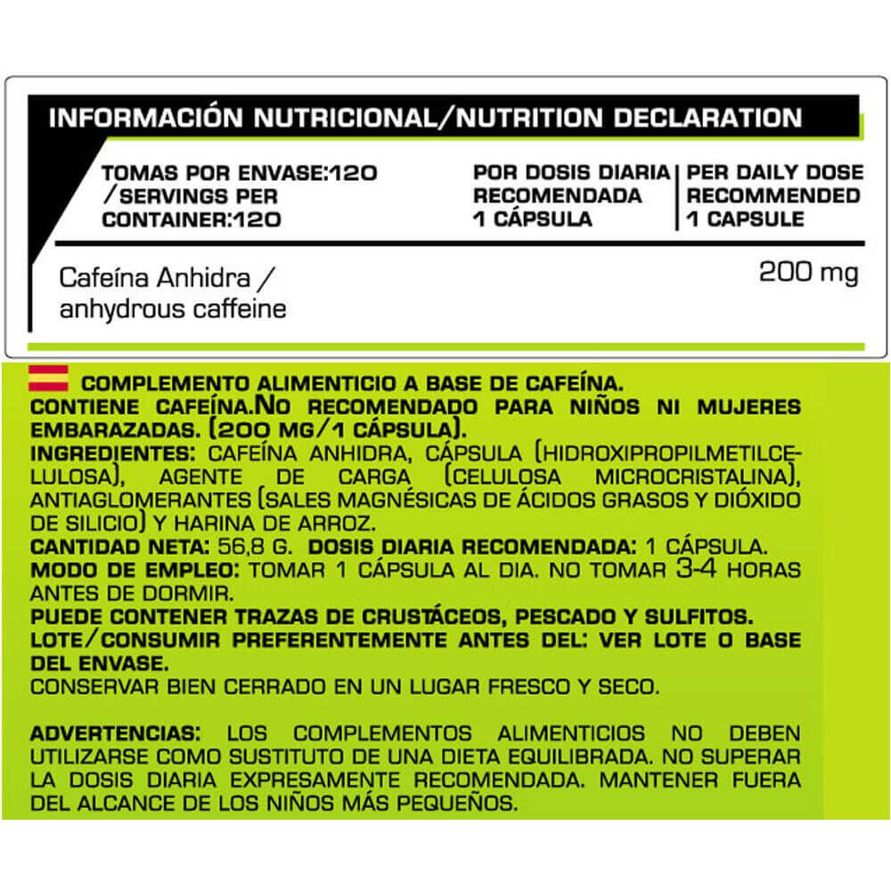 Cafeïne 200 mg - 120 plantaardige capsules Iron Addict Labs 4/5