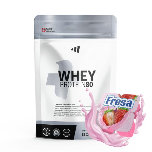 Białko serwatkowe 80 - 500g Truskawkowe MASMUSCULO