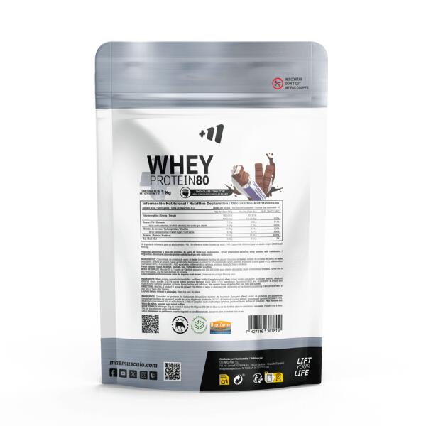 Whey protein80 - 1kg Chocolat au Lait de MASmusculo 2/6