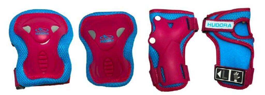 Zestaw Ochraniaczy Na Rolki Hudora Protection Set Kids Czerwono/Niebieskie S