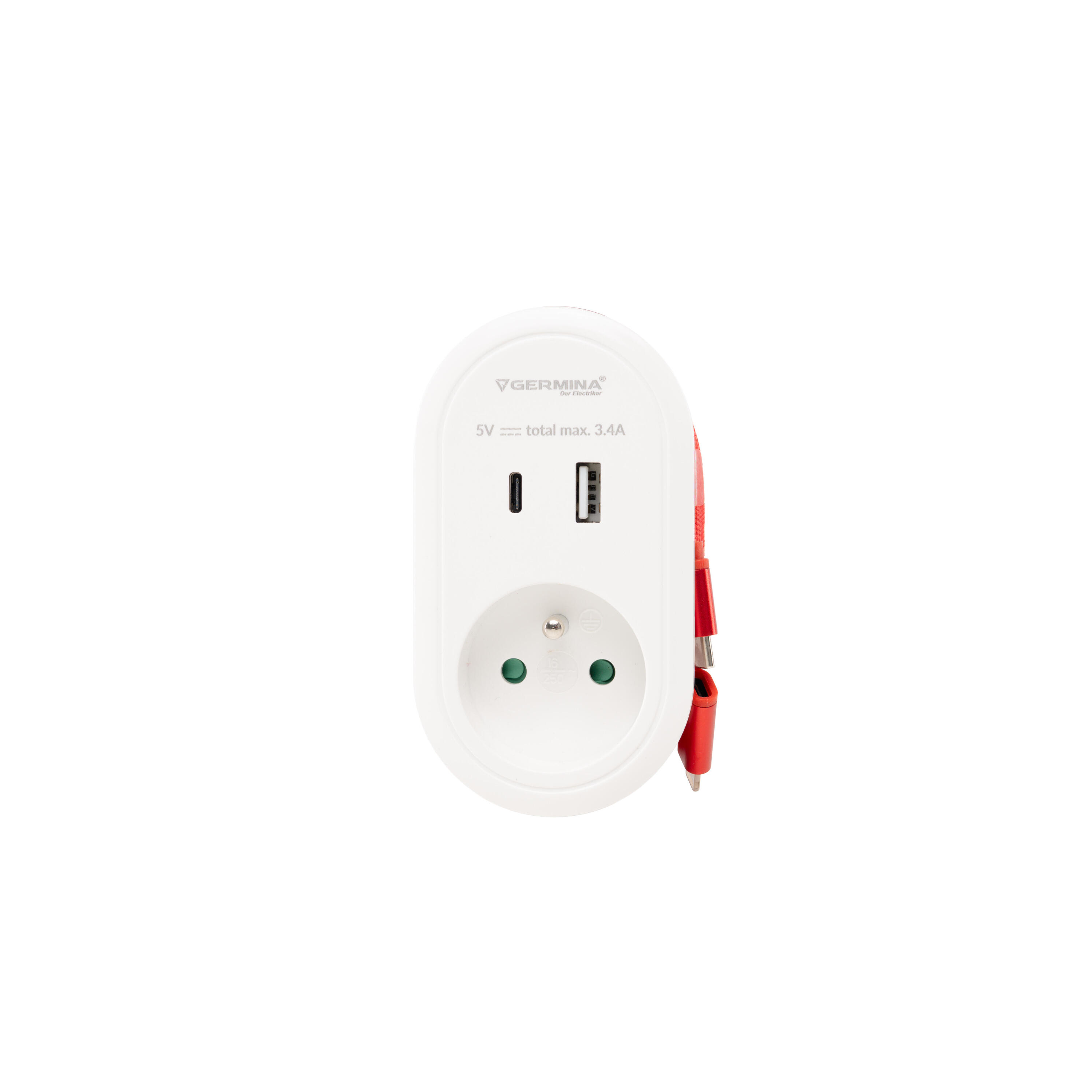 Adapter podróżny z kablem ładującym Germina 3/7