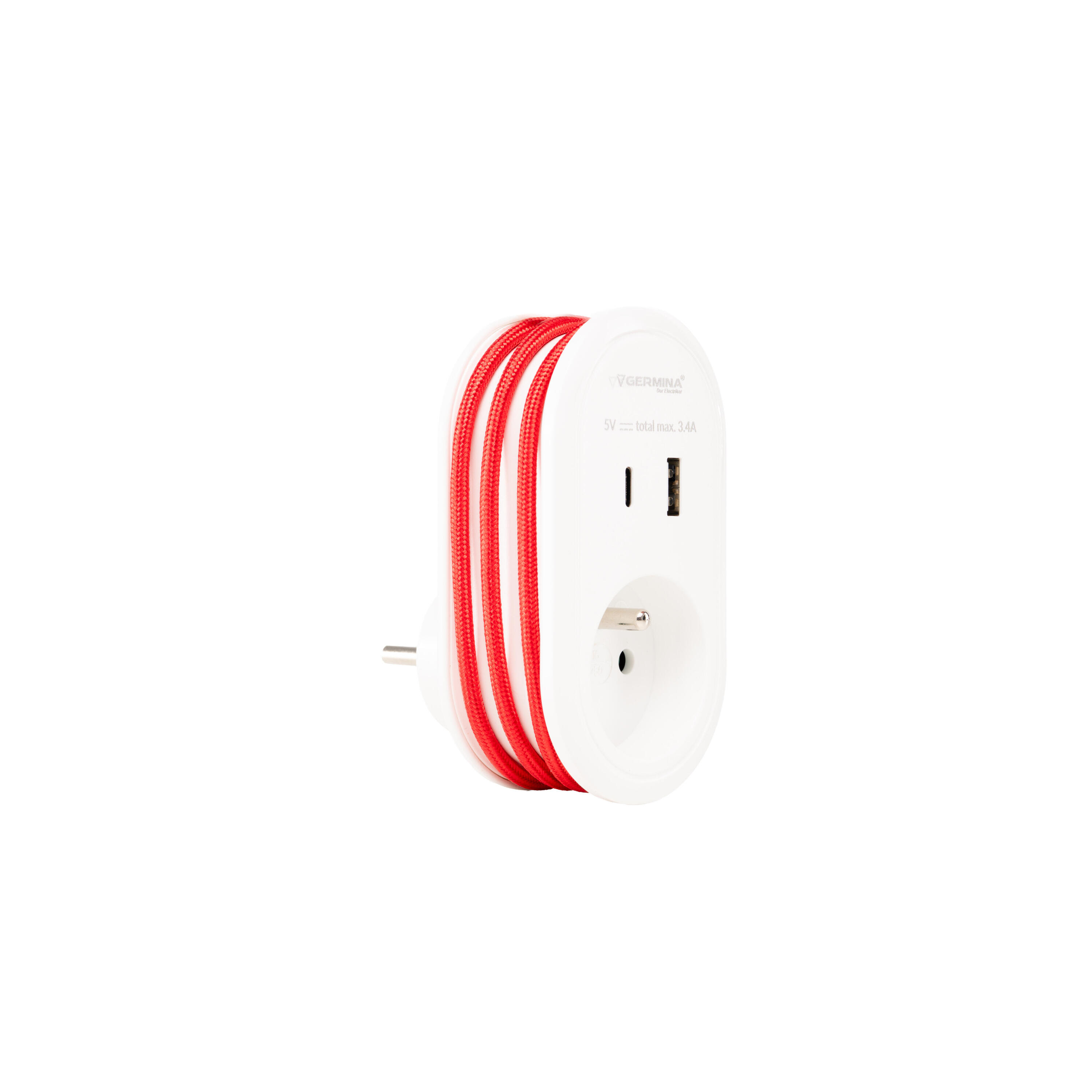 Adapter podróżny z kablem ładującym Germina 4/7