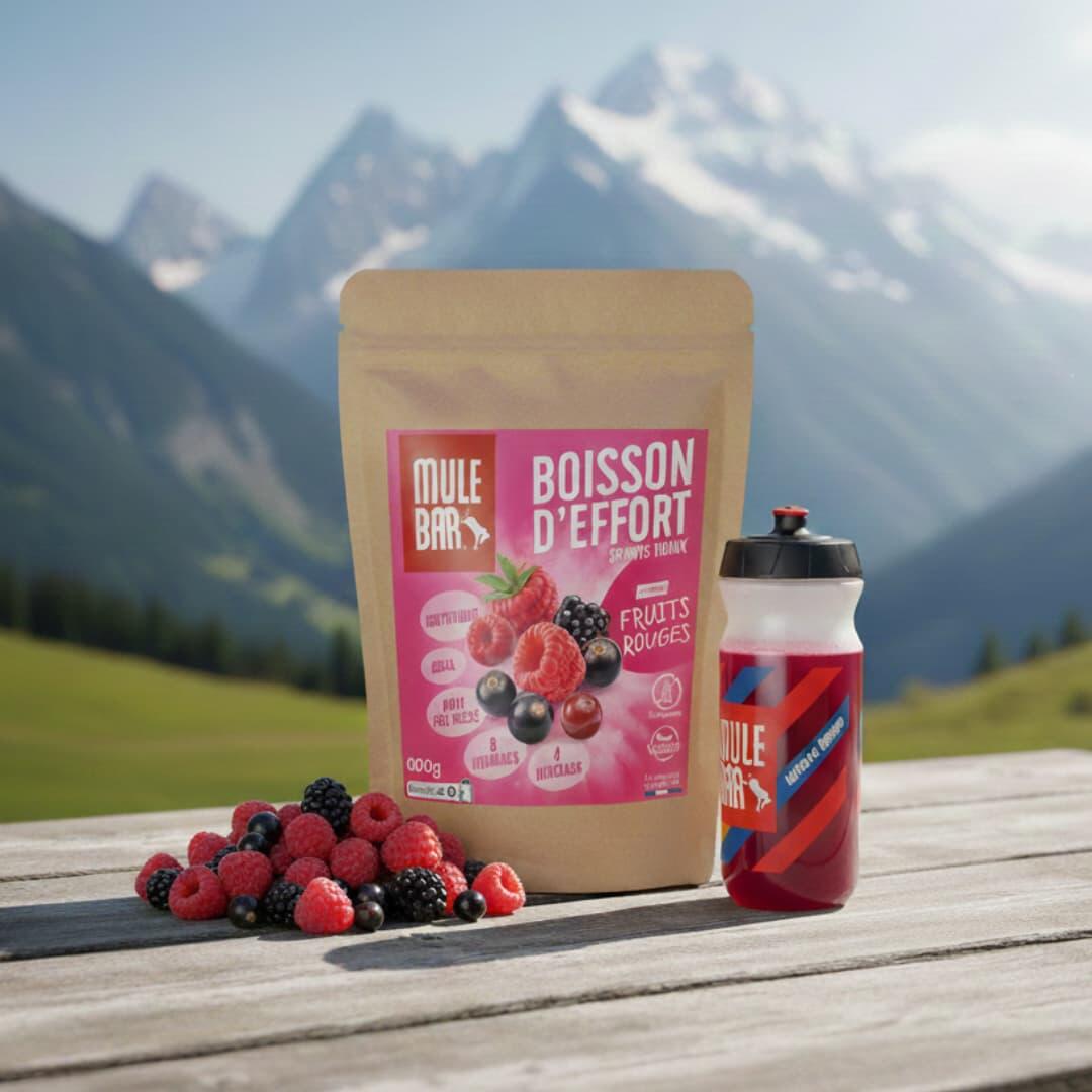 Boisson énergétique de l'effort - isotonique - Mulebar - Fruits rouges - 600g 4/4