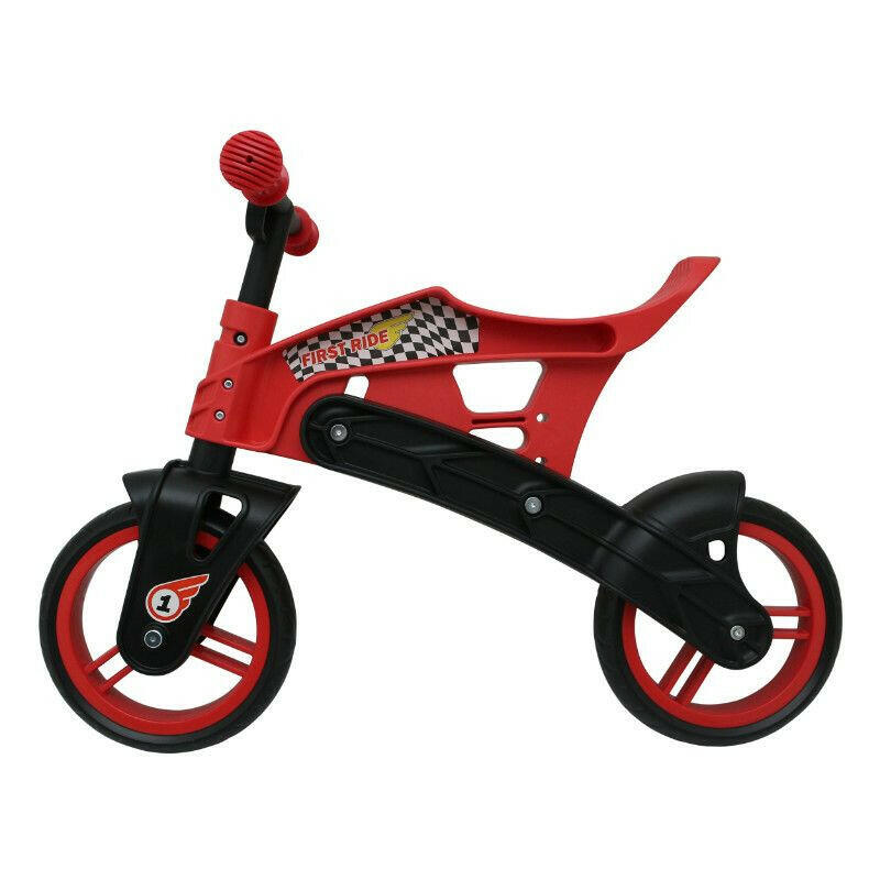 Bicicleta Copii Polisport Balance Bike Off-Road - Rosu-Negru