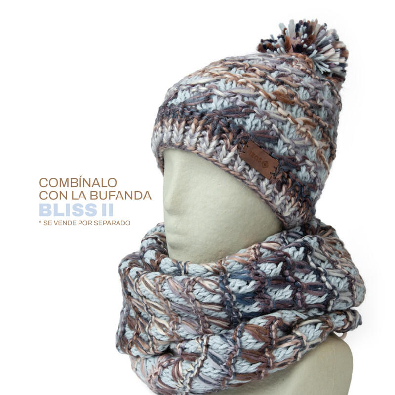 Bonnet tricoté BLISS chaud et à la mode pour l'hiver, au design unisexe 3/3