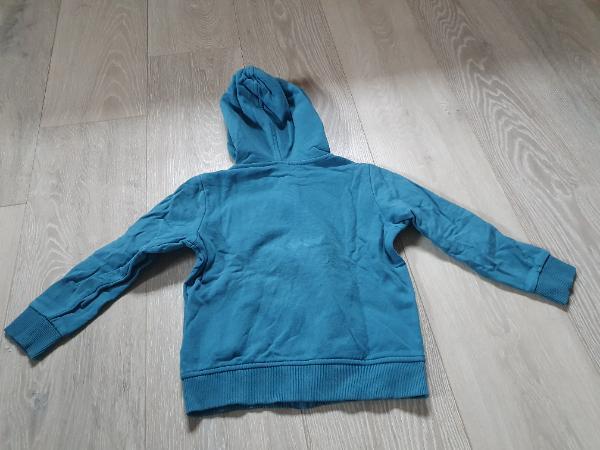 Entre Particuliers - sweat à capuche bleu pétrole Esprit taille 104-110 3/3