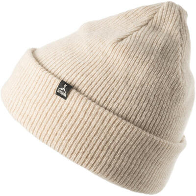 Wintermuts hermit rip grof gebreide unisex beanie muts merinowol