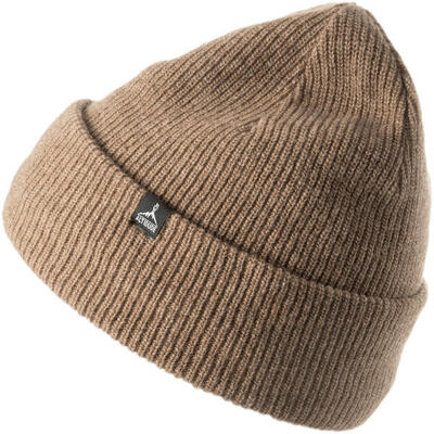 Wintermuts hermit rip grof gebreide unisex beanie muts merinowol