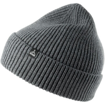 Wintermuts stevige ribgebreide muts unisex beanie 100% merinowol