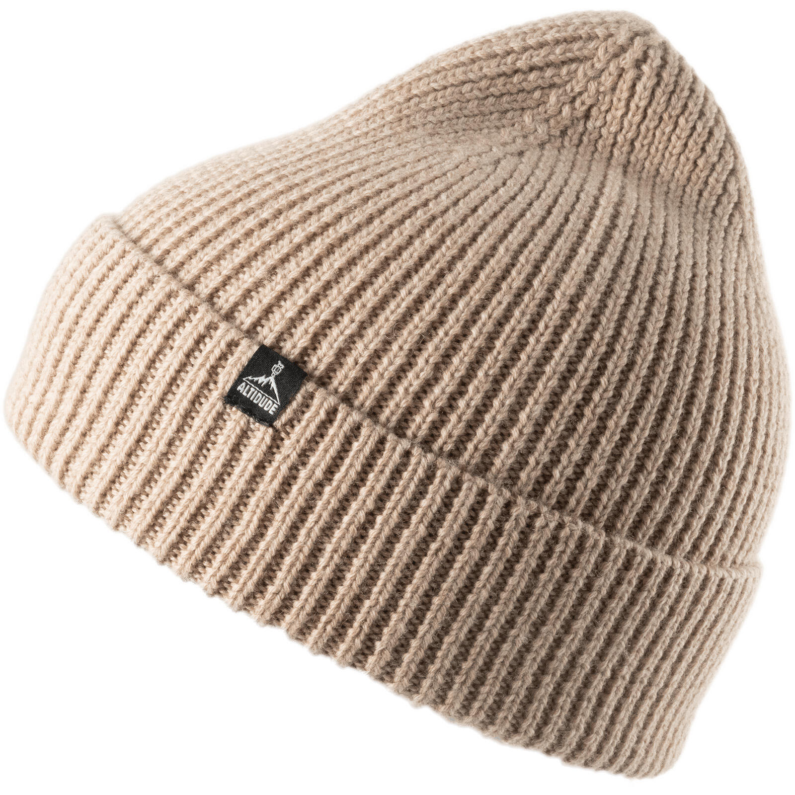 ALTIDUDE Winter Mütze Solid Ripp Strickmütze Unisex Beanie 100% Merino Wolle