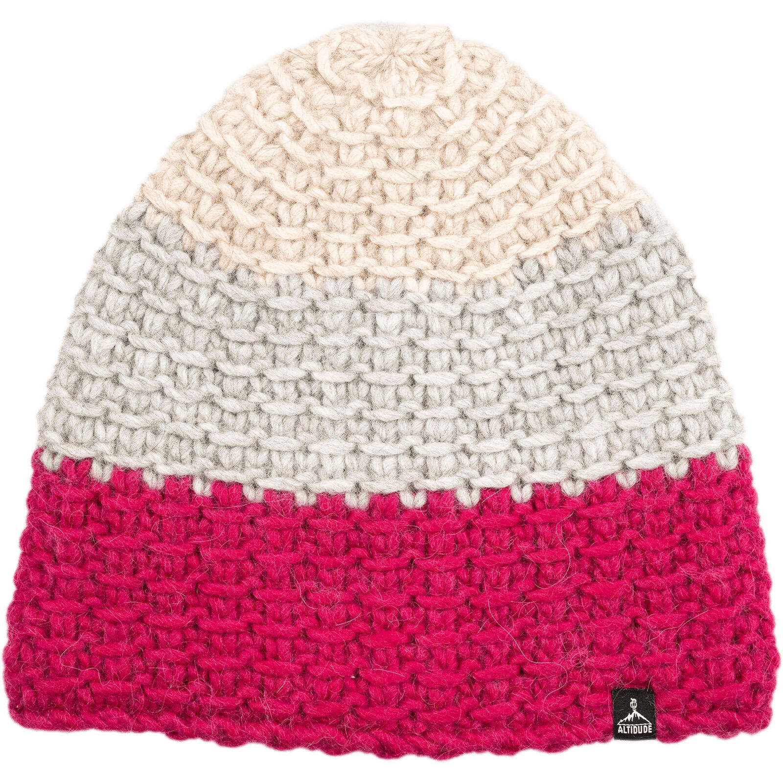 Winter Mütze Nest Trio Grob Strickmütze Unisex Beanie Lamm Merino Wolle 2/5