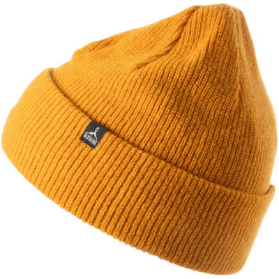 Wintermuts hermit rip grof gebreide unisex beanie muts merinowol
