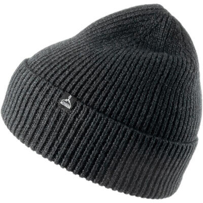 Wintermuts stevige ribgebreide muts unisex beanie 100% merinowol